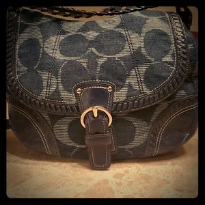 Blue Denim Coach purse
